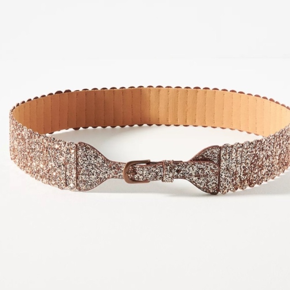 Anthropologie glitter tabby belt size medium new without tags